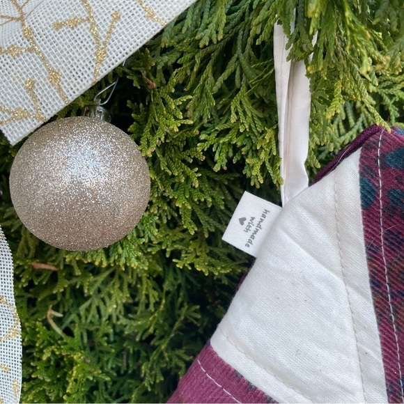 Handmade Luxury Quilted Christmas Stocking - Picture 4 of 6